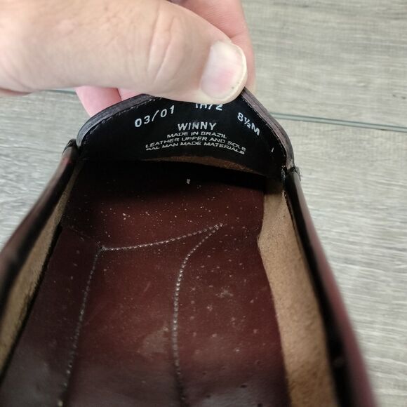 GH Bass Weejun Shoes Women 8.5 Brown Leather Winny Slip On Kiltie Tassled Loafer - Picture 12 of 12